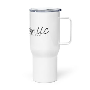 Travel mug with a handle