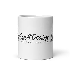 White glossy mug